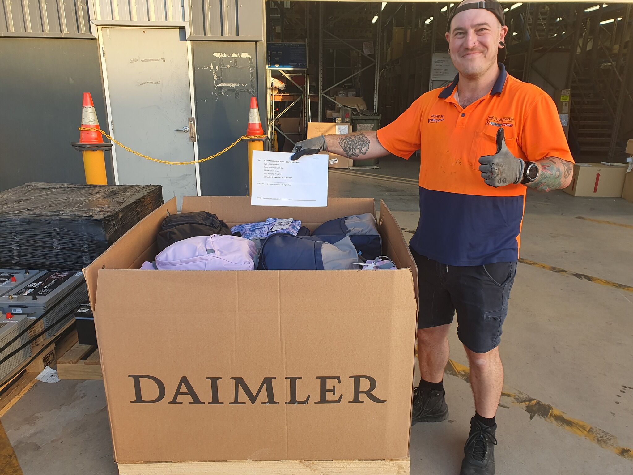 Dandelions WA is honoured to be involved with #spreadingkindnessgrowinghope with Daimler Trucks Perth.